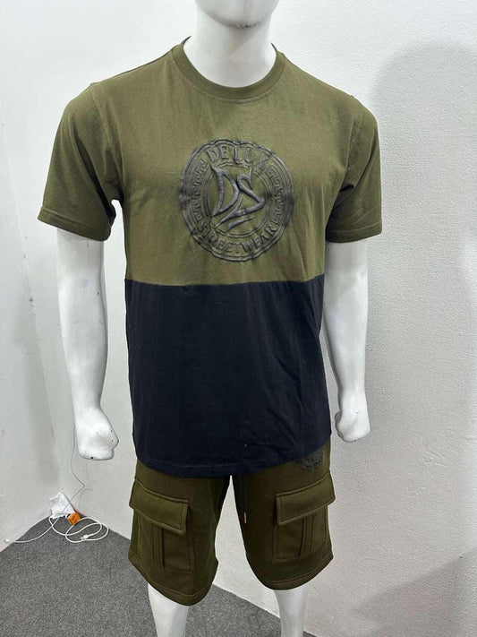 DE’LUX Streetwear Army Green & Black Set - De’LuX StreetWear