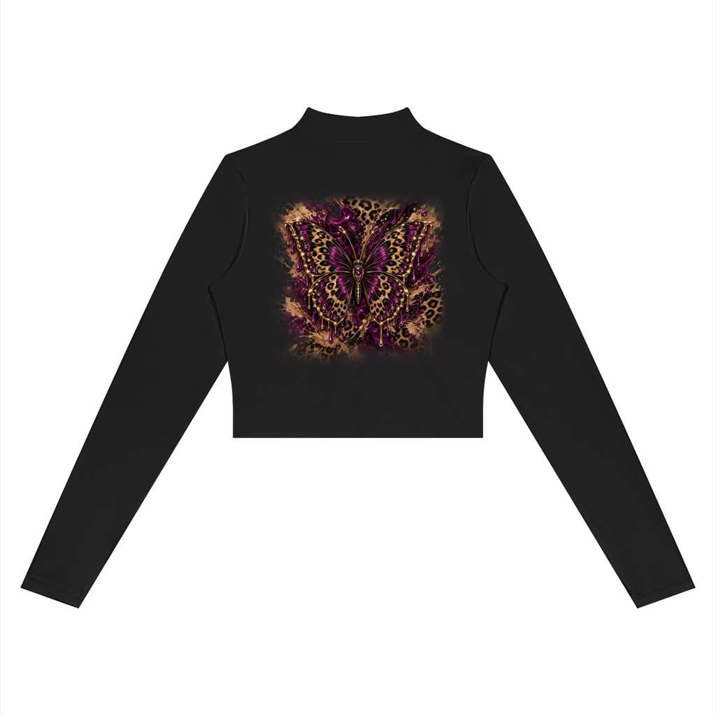 DeLuX Women’s Crop Yoga Sports Jacket