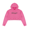 DeLuX Women’s Mineral Washed Crop Hoodie