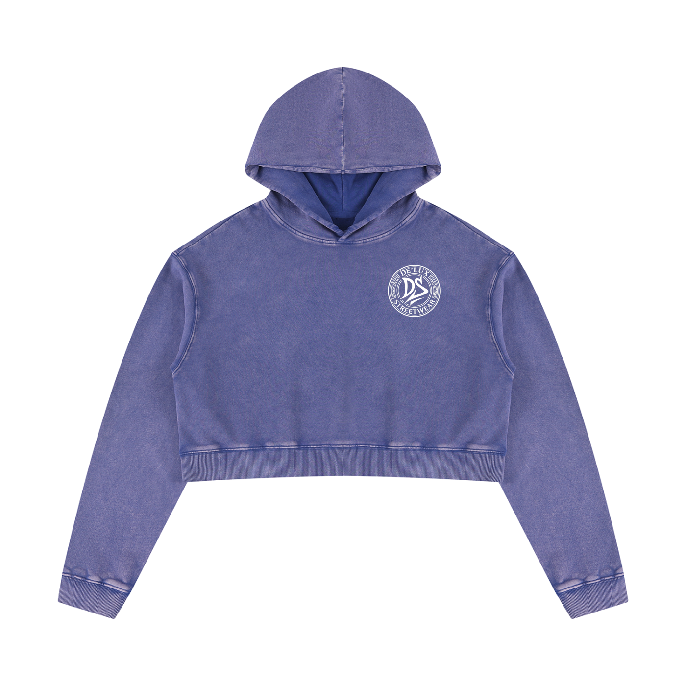 Women’s Mineral Washed Crop Hoodie