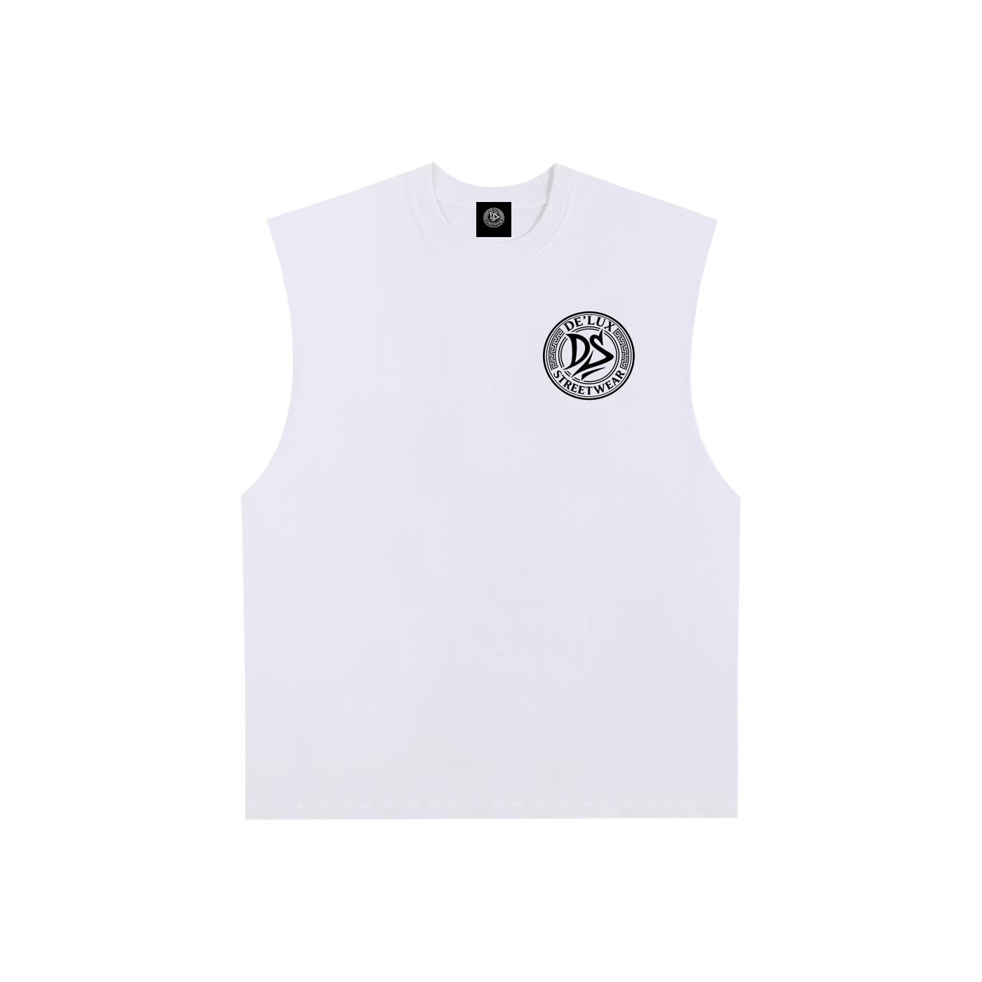 Raw Edge Cotton Tank Top