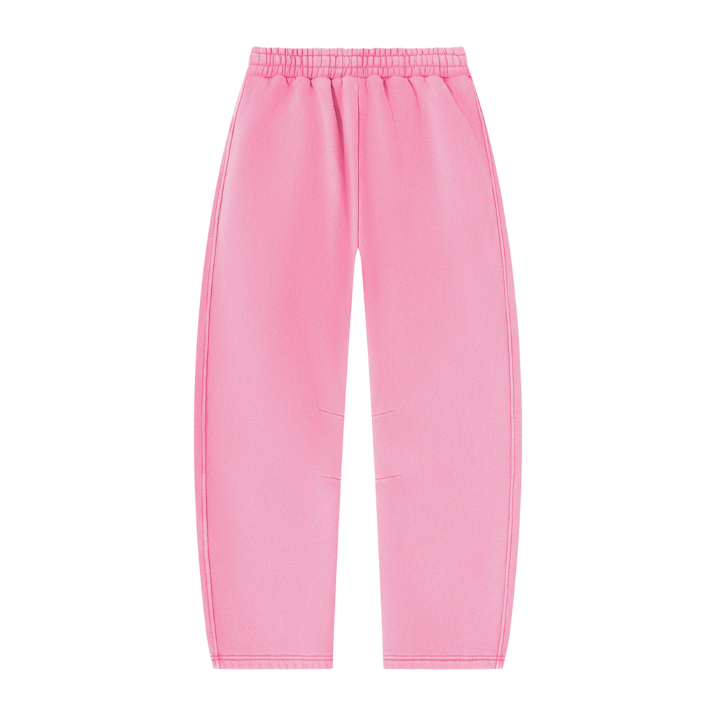 DeLuX Vintage Wash Barrel Leg Fleece Sweatpants