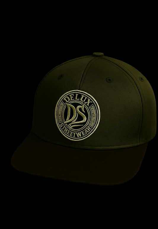 DE’LUX Streetwear Army Green & Black Hat