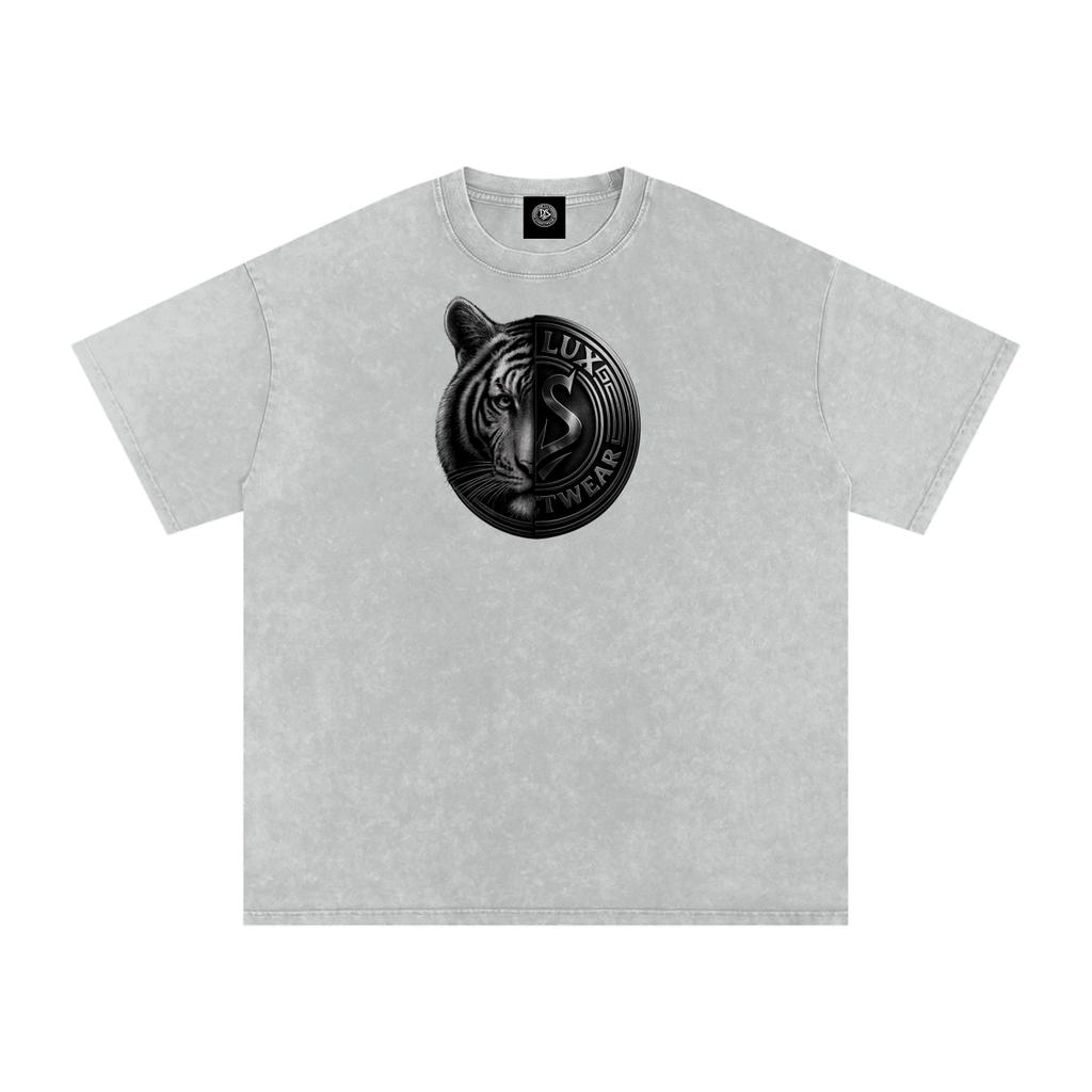 DeLuX Solitary Snow Washed Oversized Cotton T-Shirt