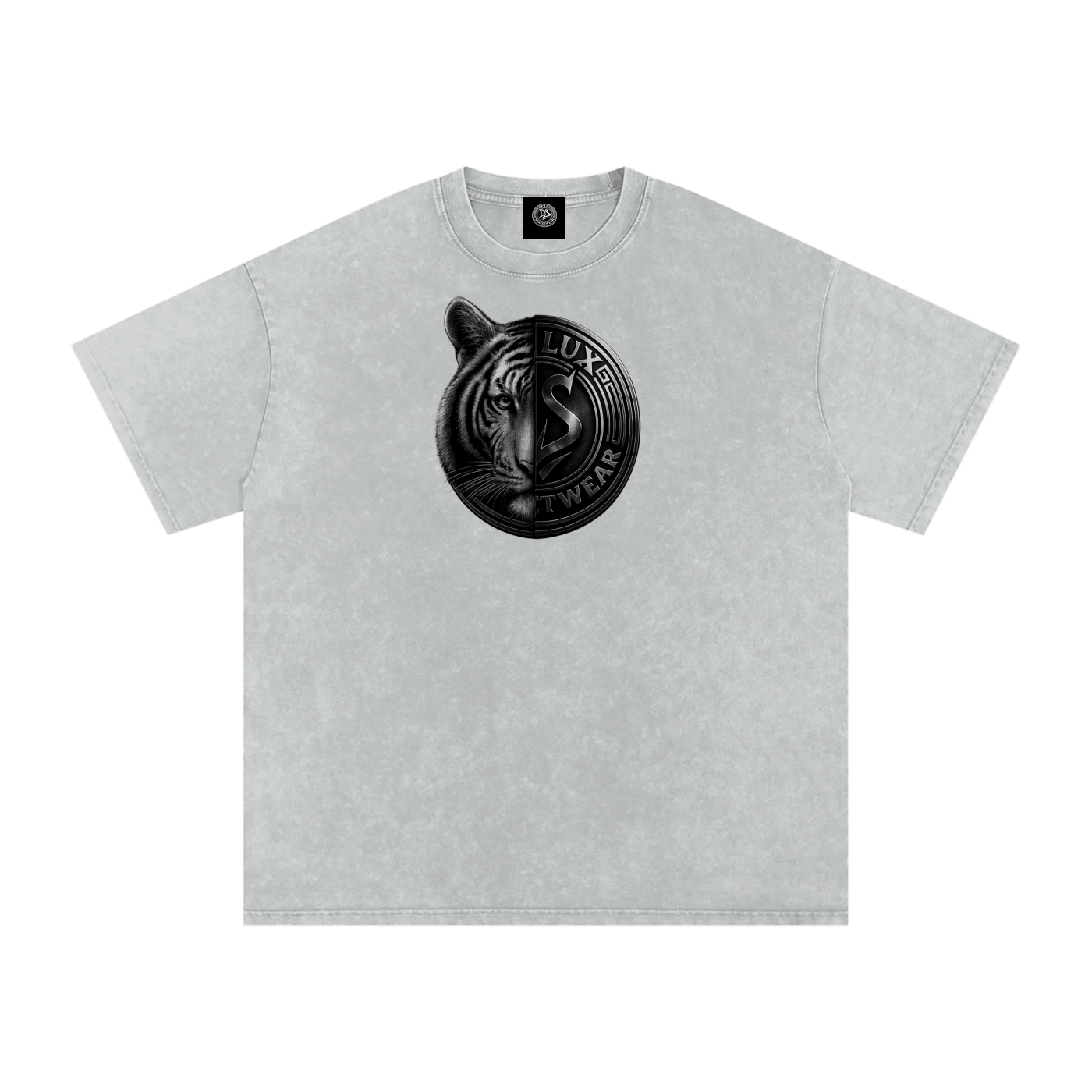 DeLuX Solitary Snow Washed Oversized Cotton T-Shirt