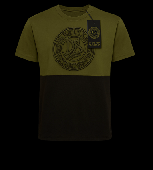 DE’LUX Streetwear Army Green/Black T-Shirt
