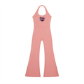 DeLuX Women’s Halter Flared Jumpsuit