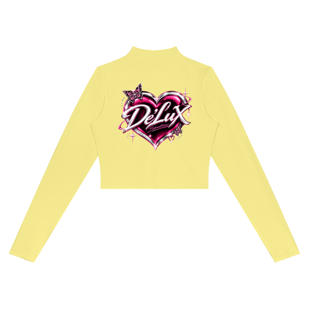 DeLuX Women’s Crop Yoga Sports Jacket