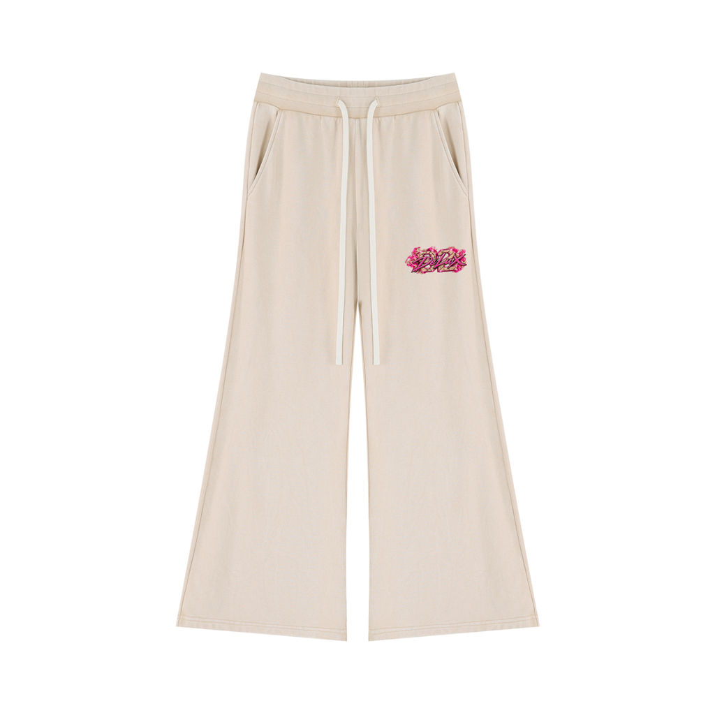 DeLuX Women’s Mineral Wash Flared Leg Sweatpants