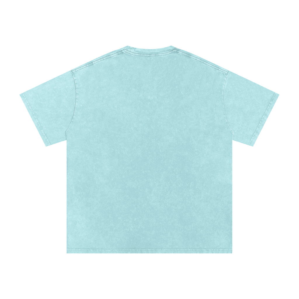 DeLuX Solitary Snow Washed Oversized Cotton T-Shirt