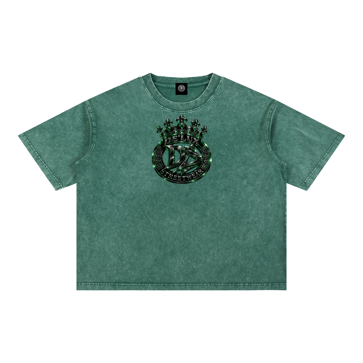 DeLuX Mineral Wash Boxy Cotton T-Shirt