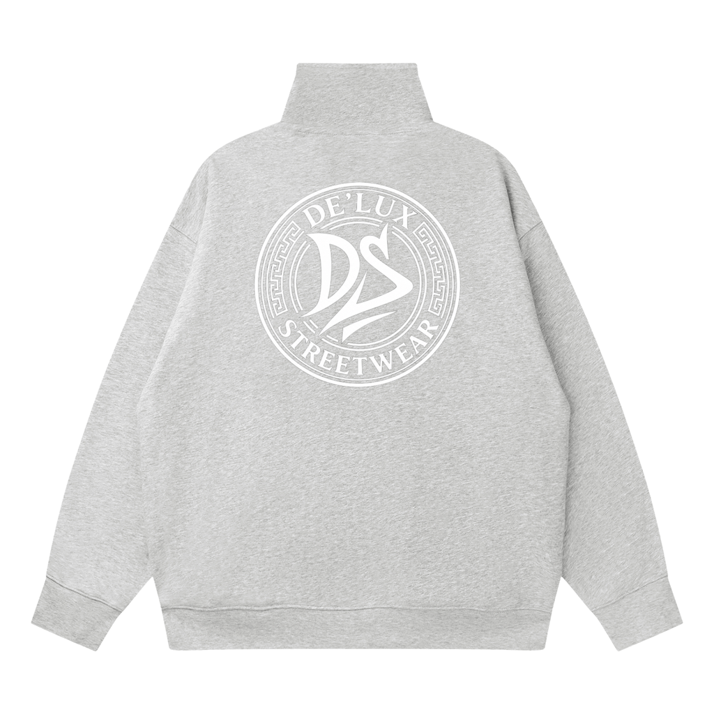 DeLuX Quarter-Zip Drop Shoulder Sweatshirt