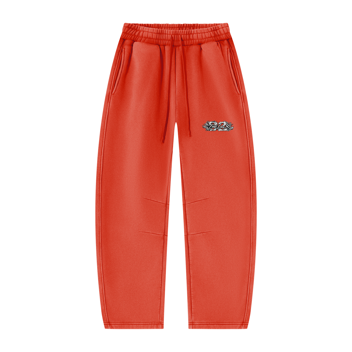 DeLuX Vintage Wash Barrel Leg Fleece Sweatpants