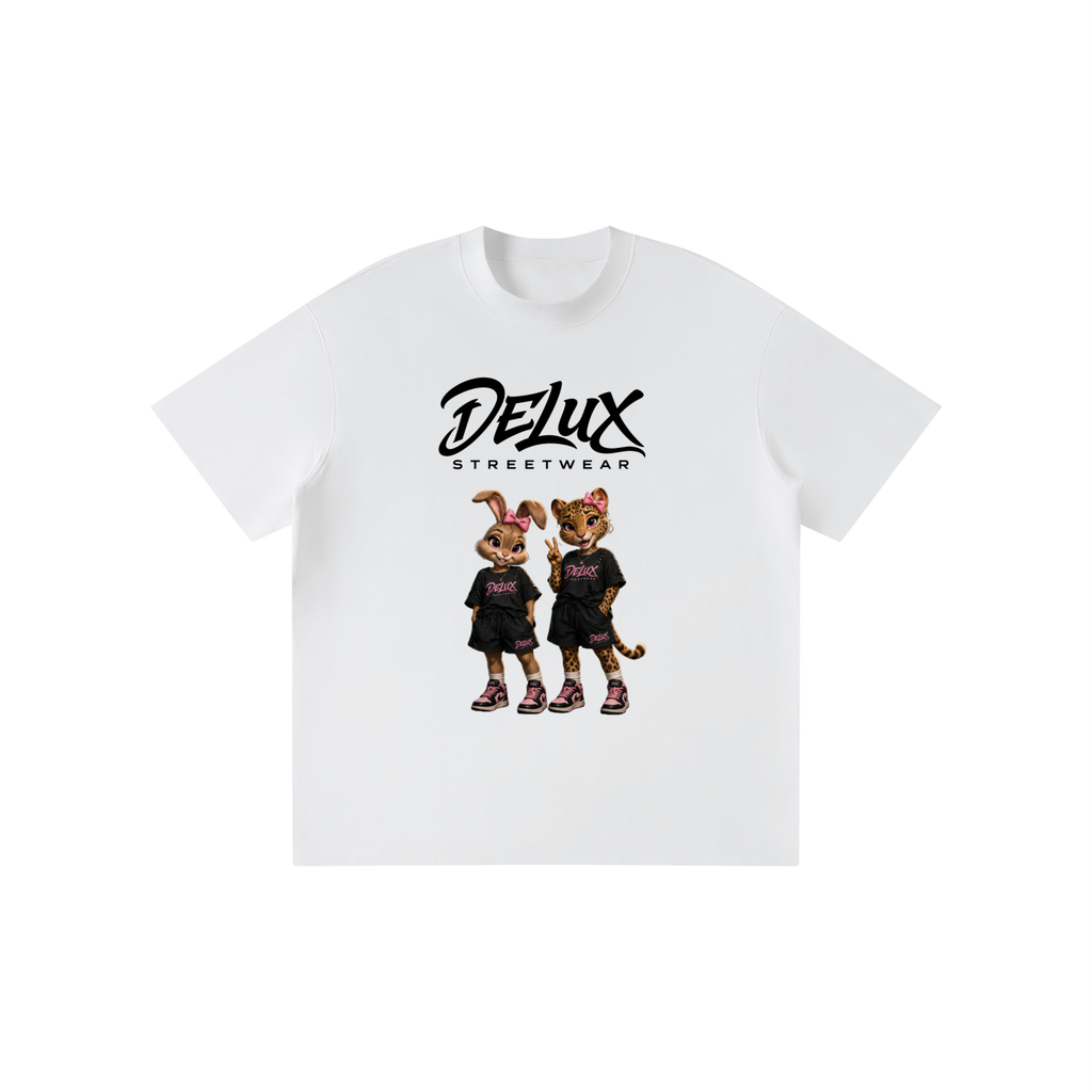 DeLuX Cartoon Kid’s Solid Crewneck T-Shirt