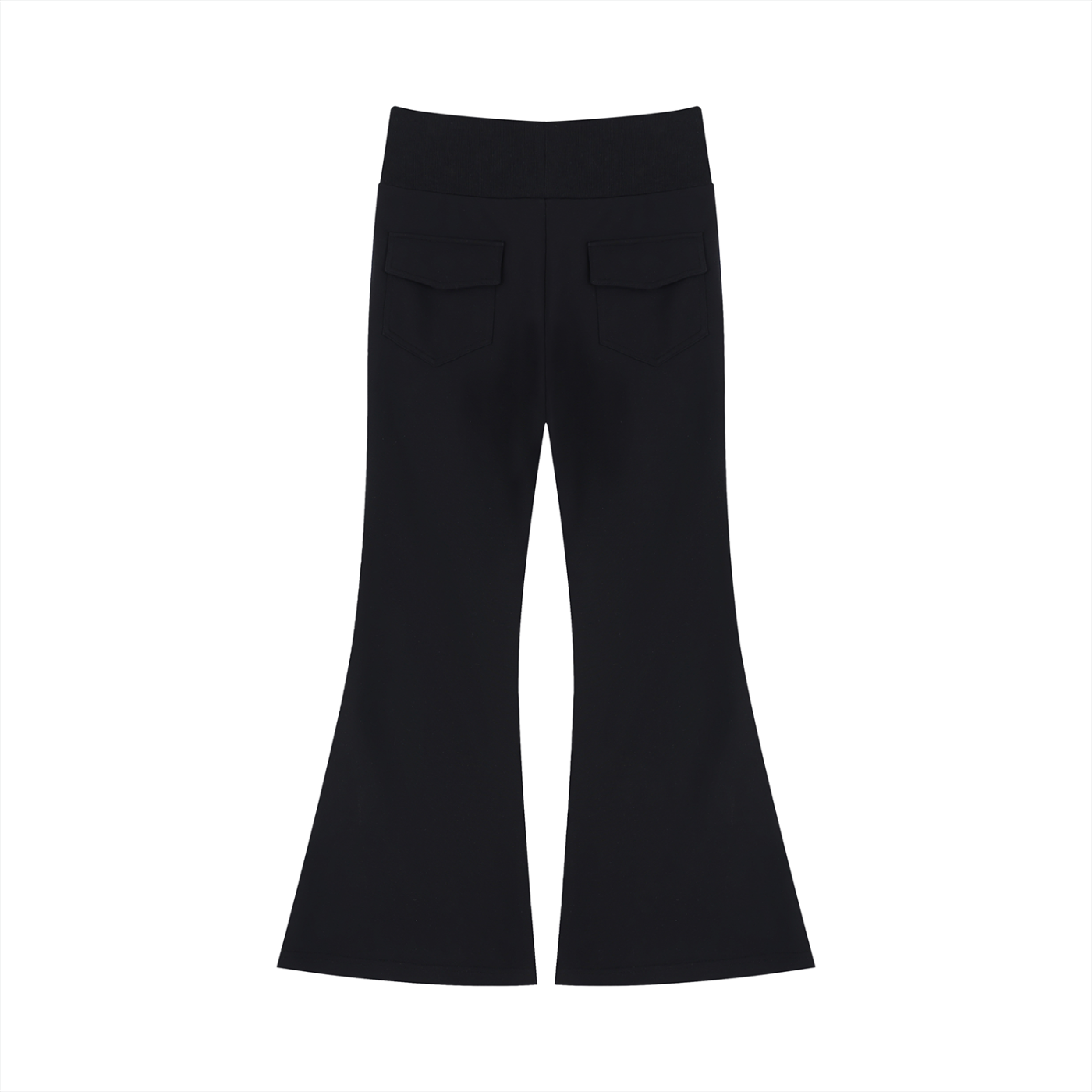 DeLuX Women's Drawstring Flared Leg Pants