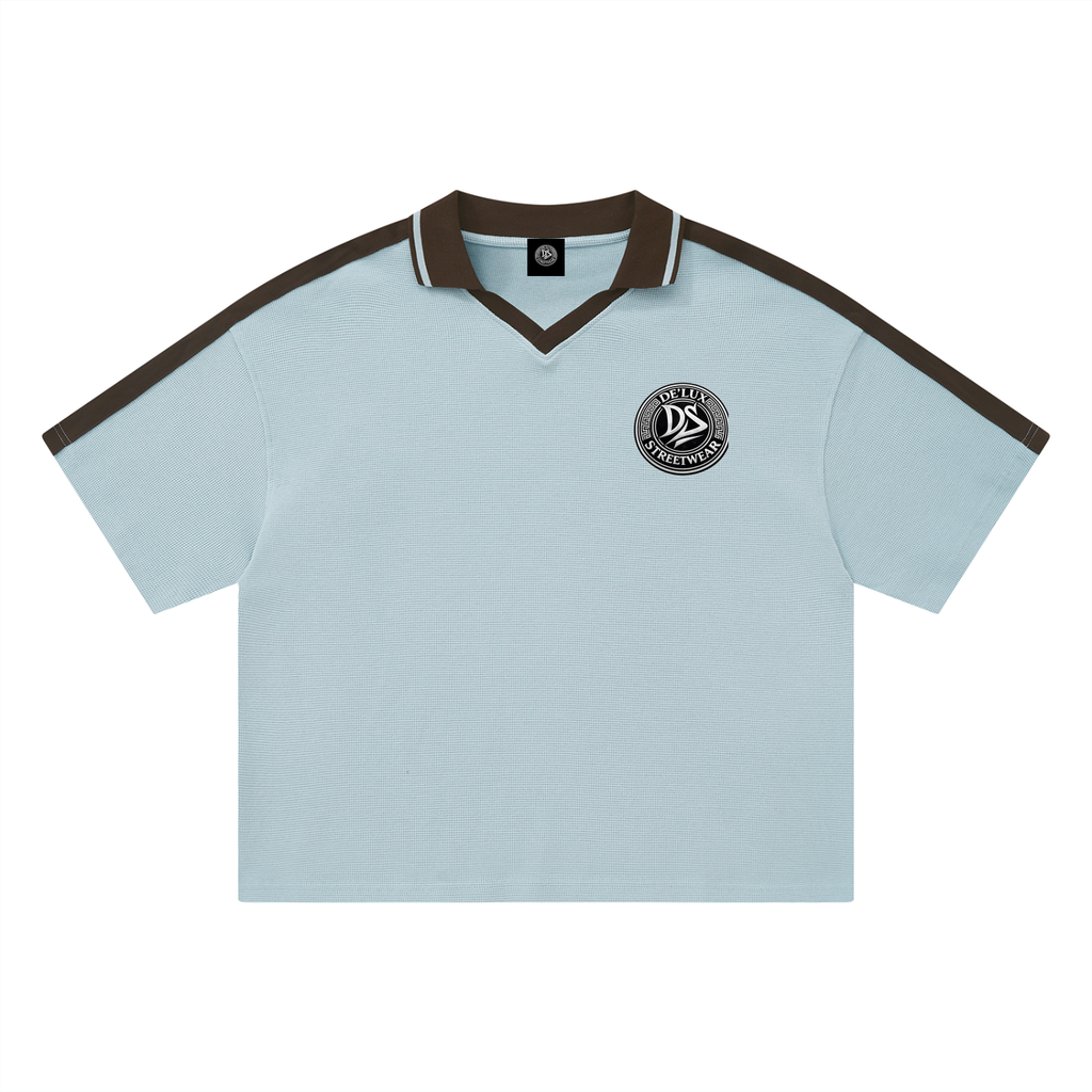 Unisex Color Block Polo Shirt