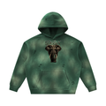 Elephant Sunfade Frayed Fleece Hoodie