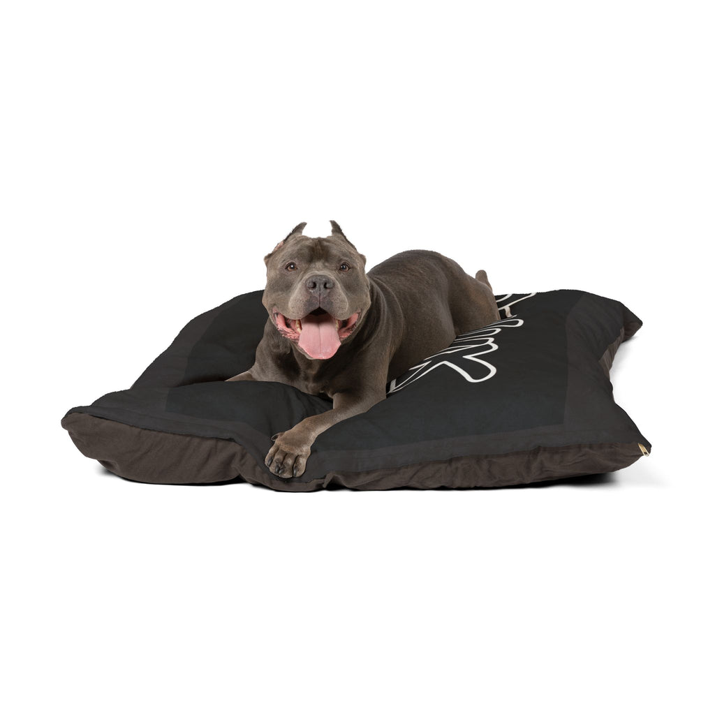 Delux Streetwear Black Pet Bed – Plush Dog & Cat Cushion