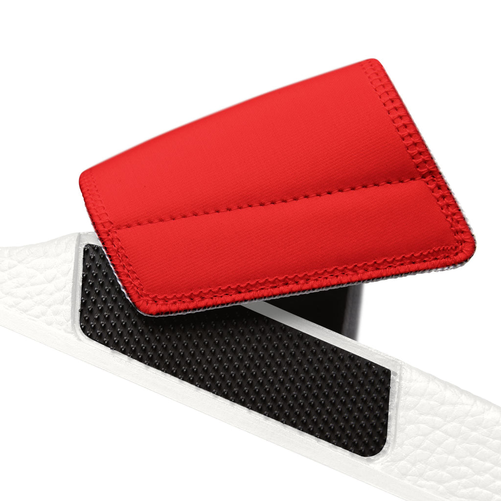 Men's Slide Sandals — Red Deluxe Streetwear Logo Slides