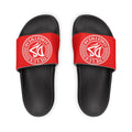 Men's Slide Sandals — Red Deluxe Streetwear Logo Slides