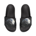 Men's Slide Sandals — Dark Moon Abstract Strap Design