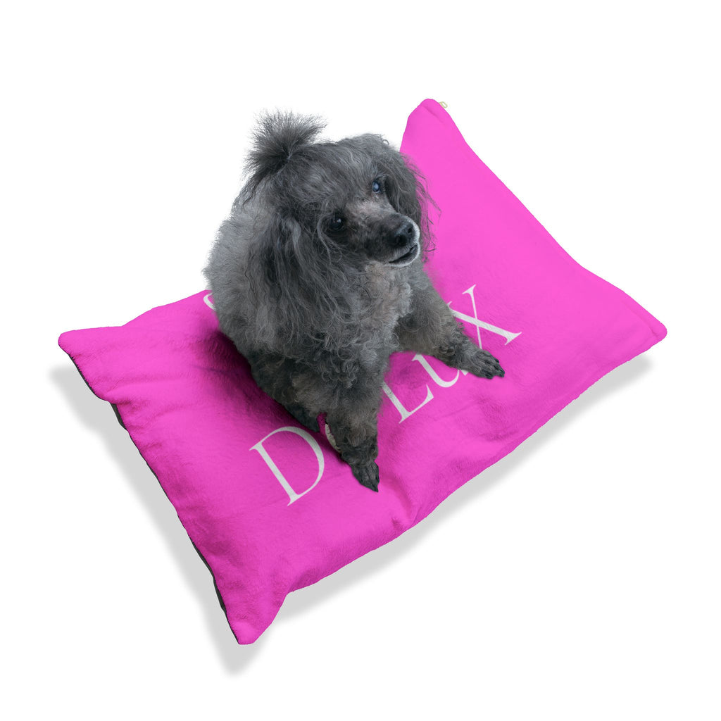 Deluxe Butterfly Pet Bed — Plush Pink Personalized De’Lux