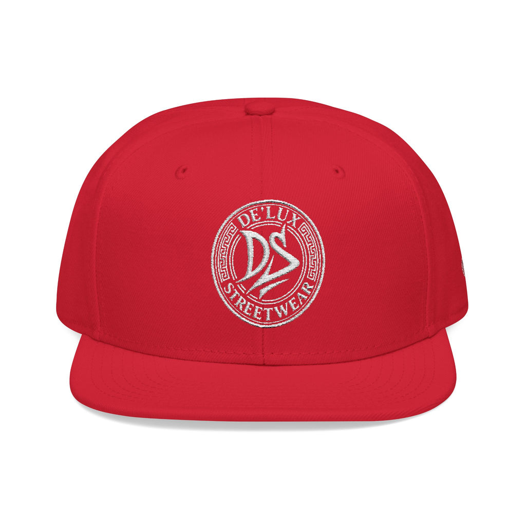 Embroidered Snapback Hat — Vintage Circle Logo Streetwear Cap