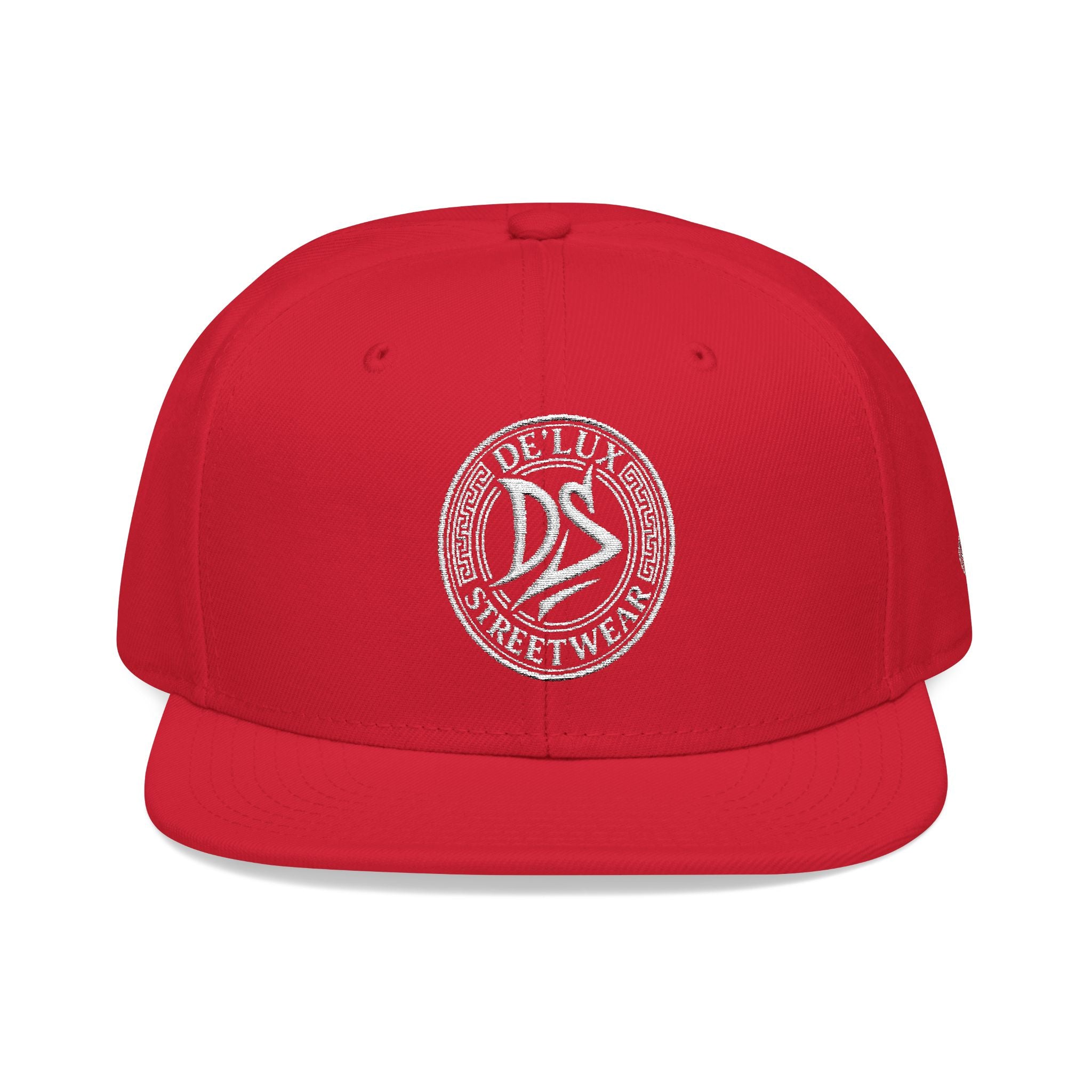 Embroidered Snapback Hat — Vintage Circle Logo Streetwear Cap