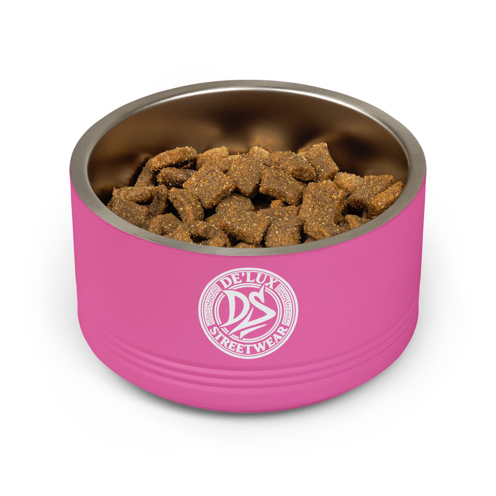 Ceramic-Style Stainless Pet Bowl — 18oz Modern Dog & Cat Feeder