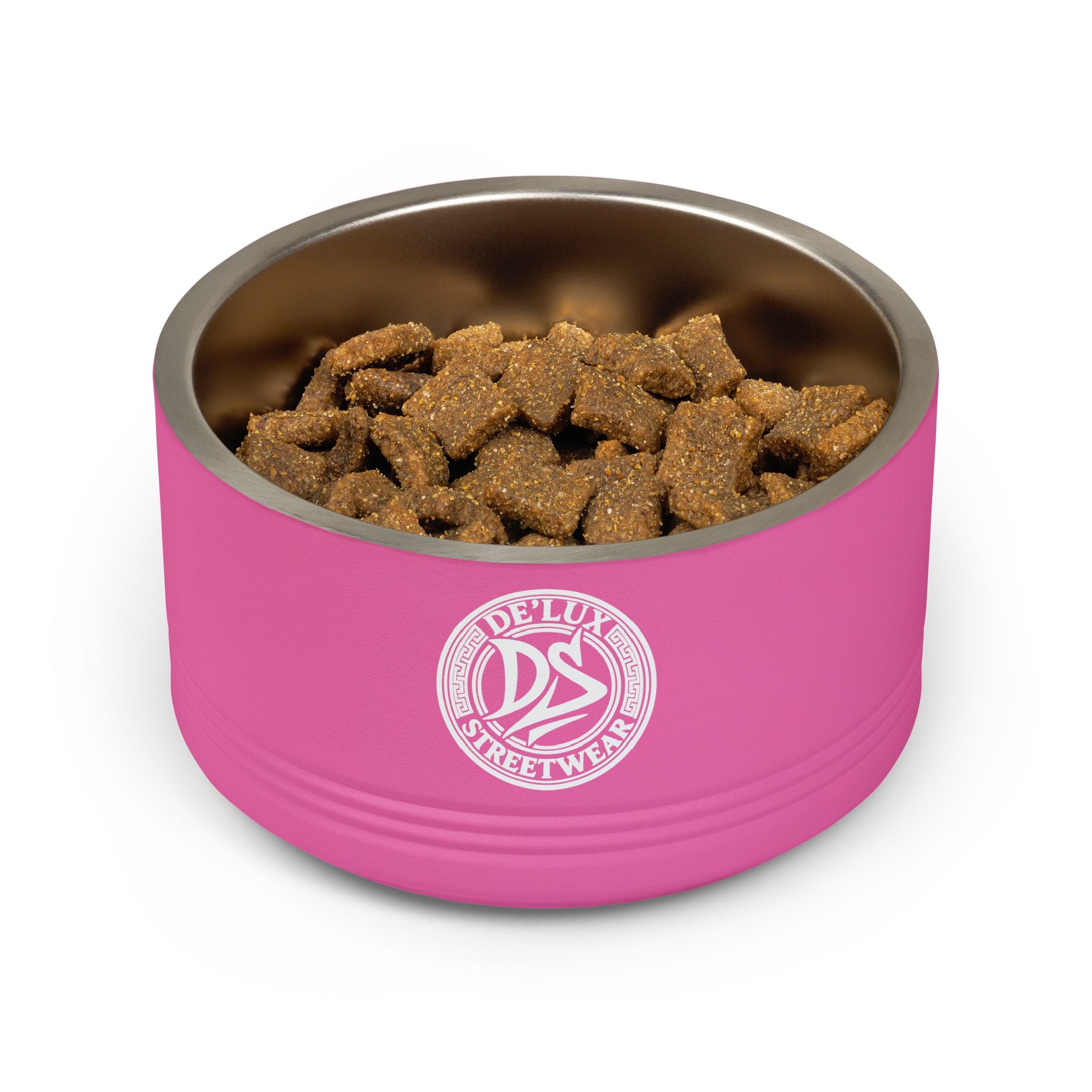 Ceramic-Style Stainless Pet Bowl — 18oz Modern Dog & Cat Feeder