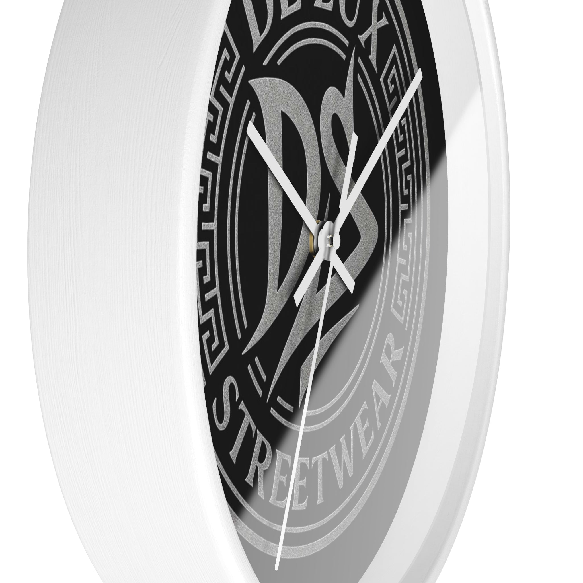 Wall Clock — De’Luxe Streetwear Logo Clock (Black)