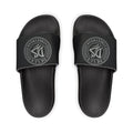 Men's Removable-Strap Slide Sandals — Black Logo Comfort Slides