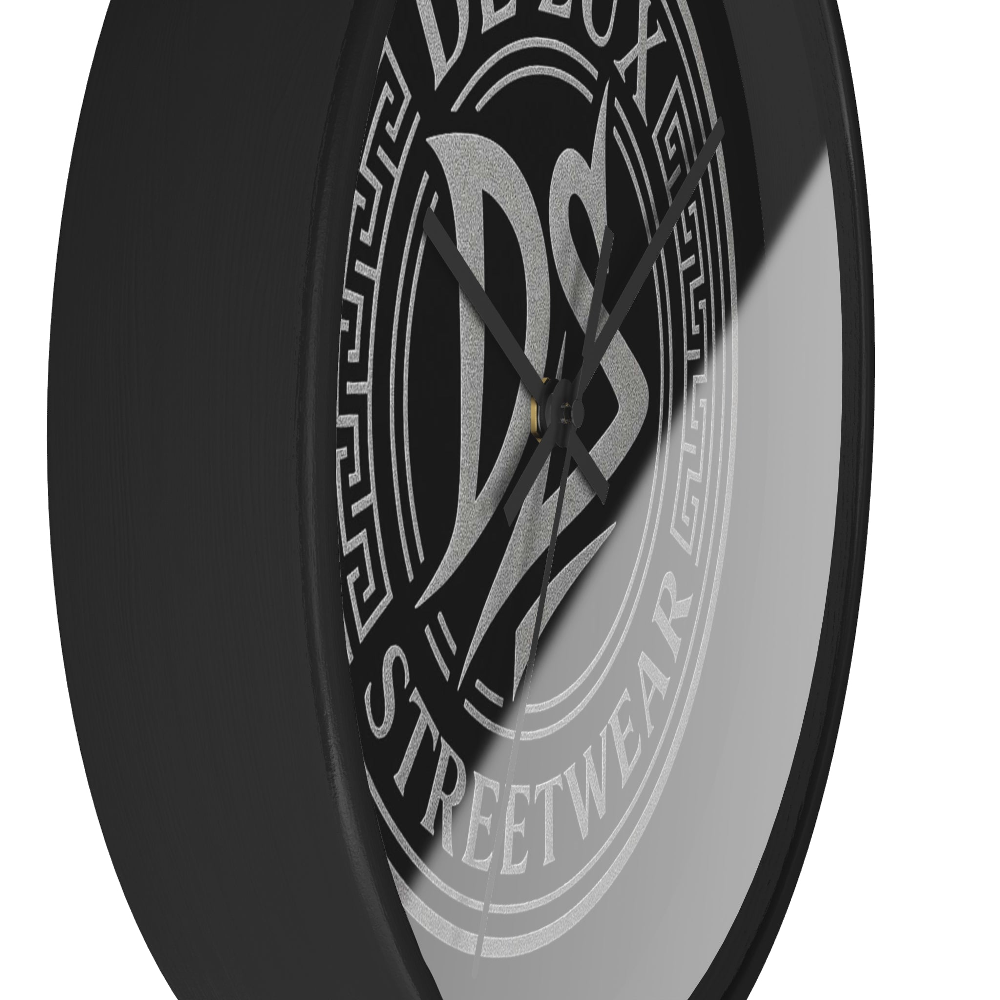 Wall Clock — De’Luxe Streetwear Logo Clock (Black)