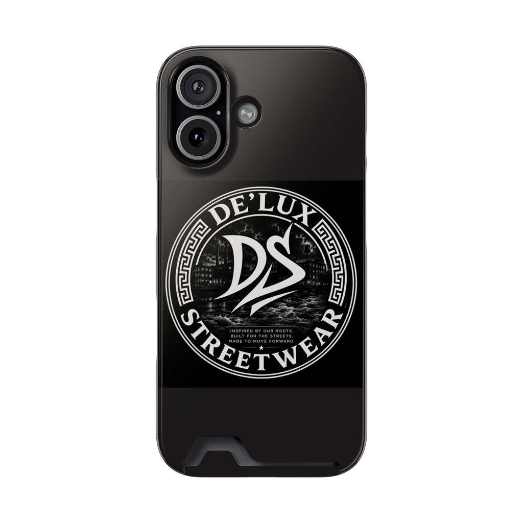 DeLUX Streetwear DS Logo Cardholder Phone Case — Slim Protective Wallet Case