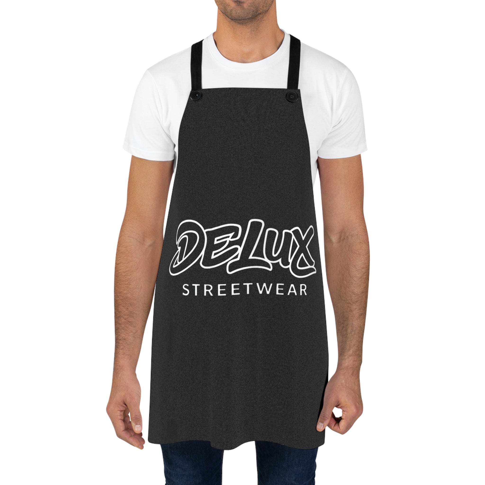 Apron - DELUX Streetwear Graphic Chef Apron (Black)