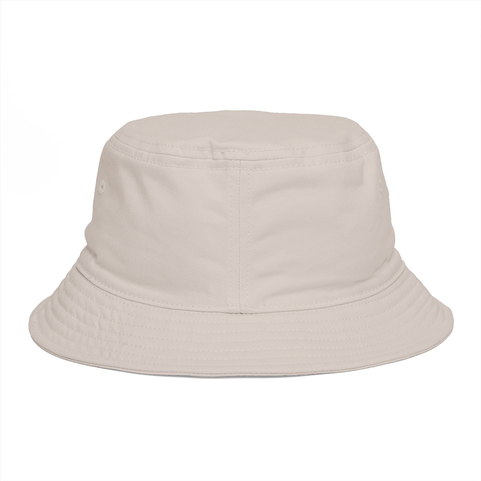 DELUX Brown Bucket Hat — Retro Logo Casual Sun Hat