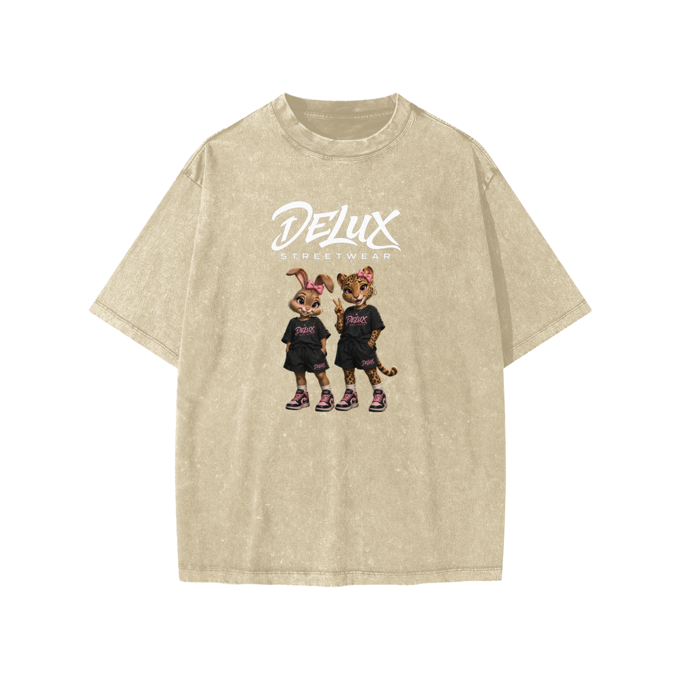 DeLuX Cartoon Snow Washed Kids' T-Shirt