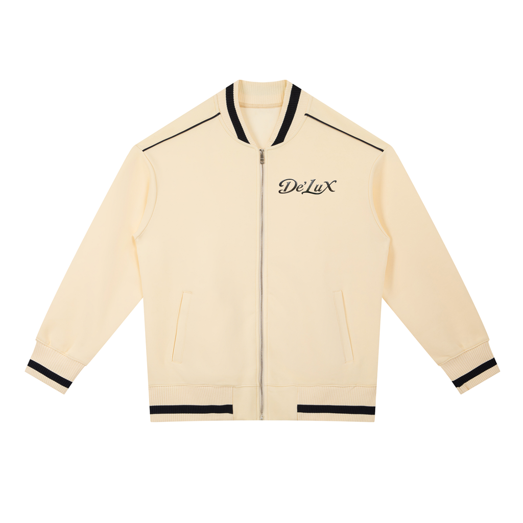 Tiger Contrast Piping Zip Bomber Jacket