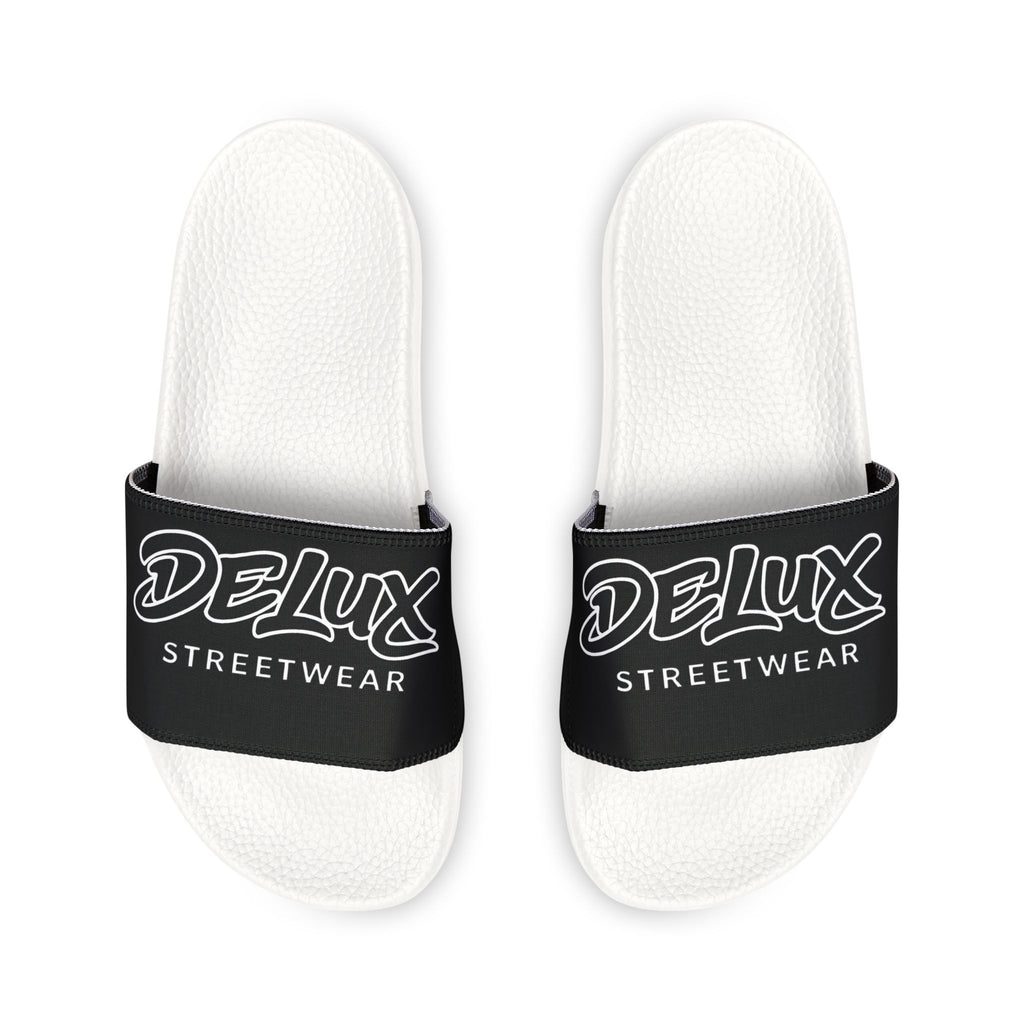 Youth Slide Sandals — 'Delux Streetwear' Adjustable Removable-Strap Pool & Casual Slides