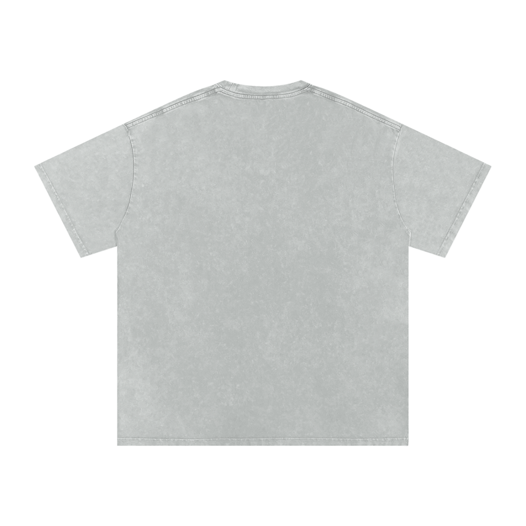 DeLuX Solitary Snow Washed Oversized Cotton T-Shirt