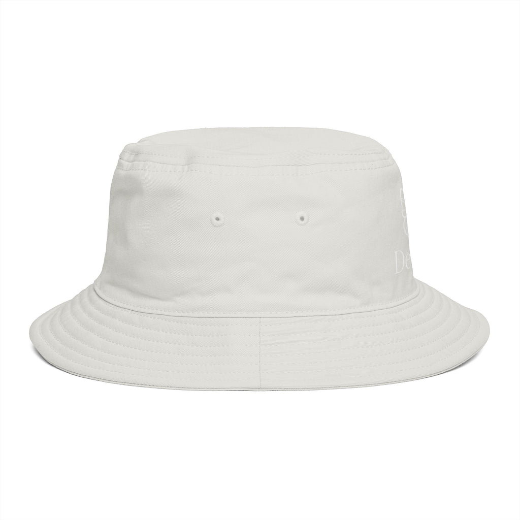 Women De’LuX Butterfly Bucket Hat — Embroidered Brown Fashion Hat