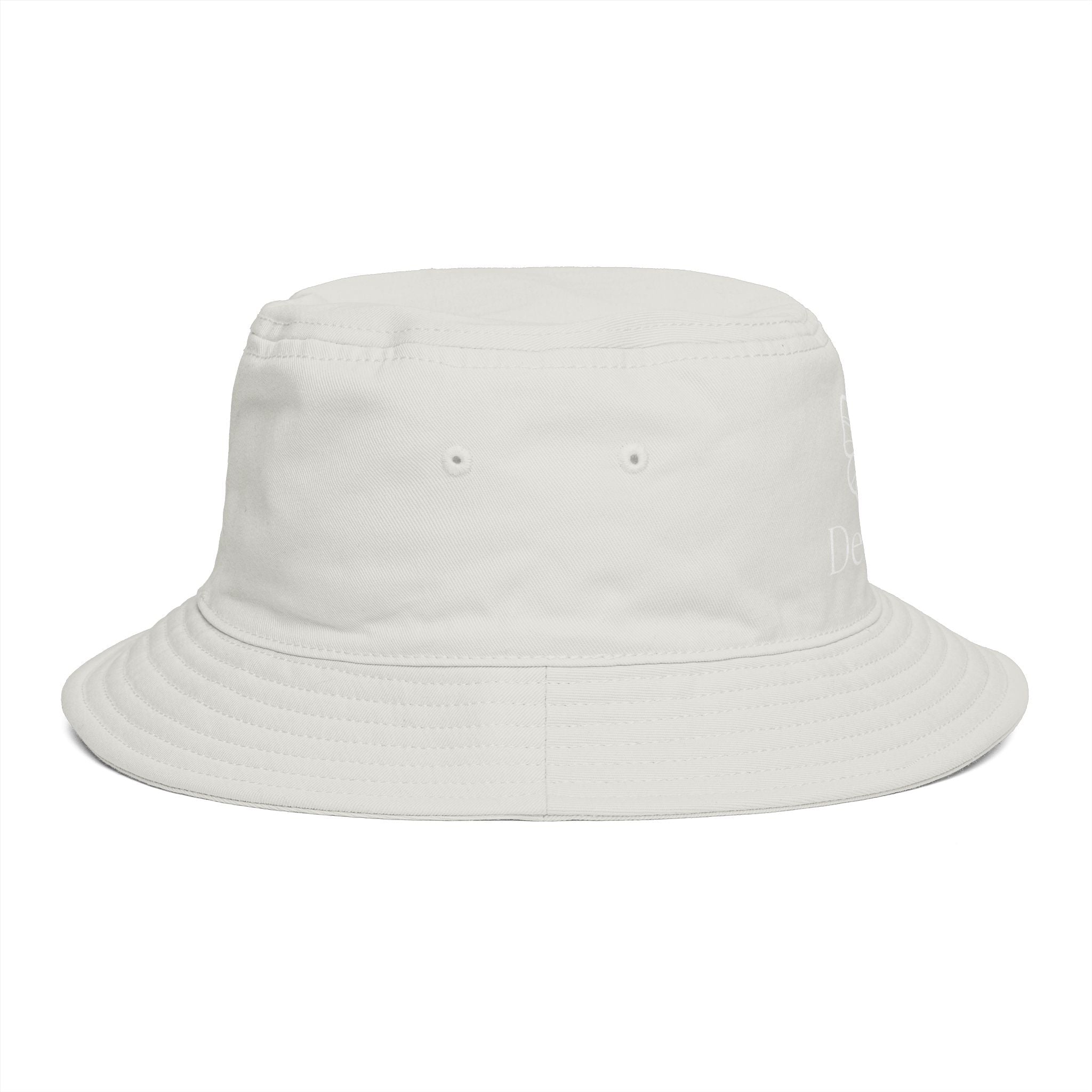 Women De’LuX Butterfly Bucket Hat — Embroidered Brown Fashion Hat