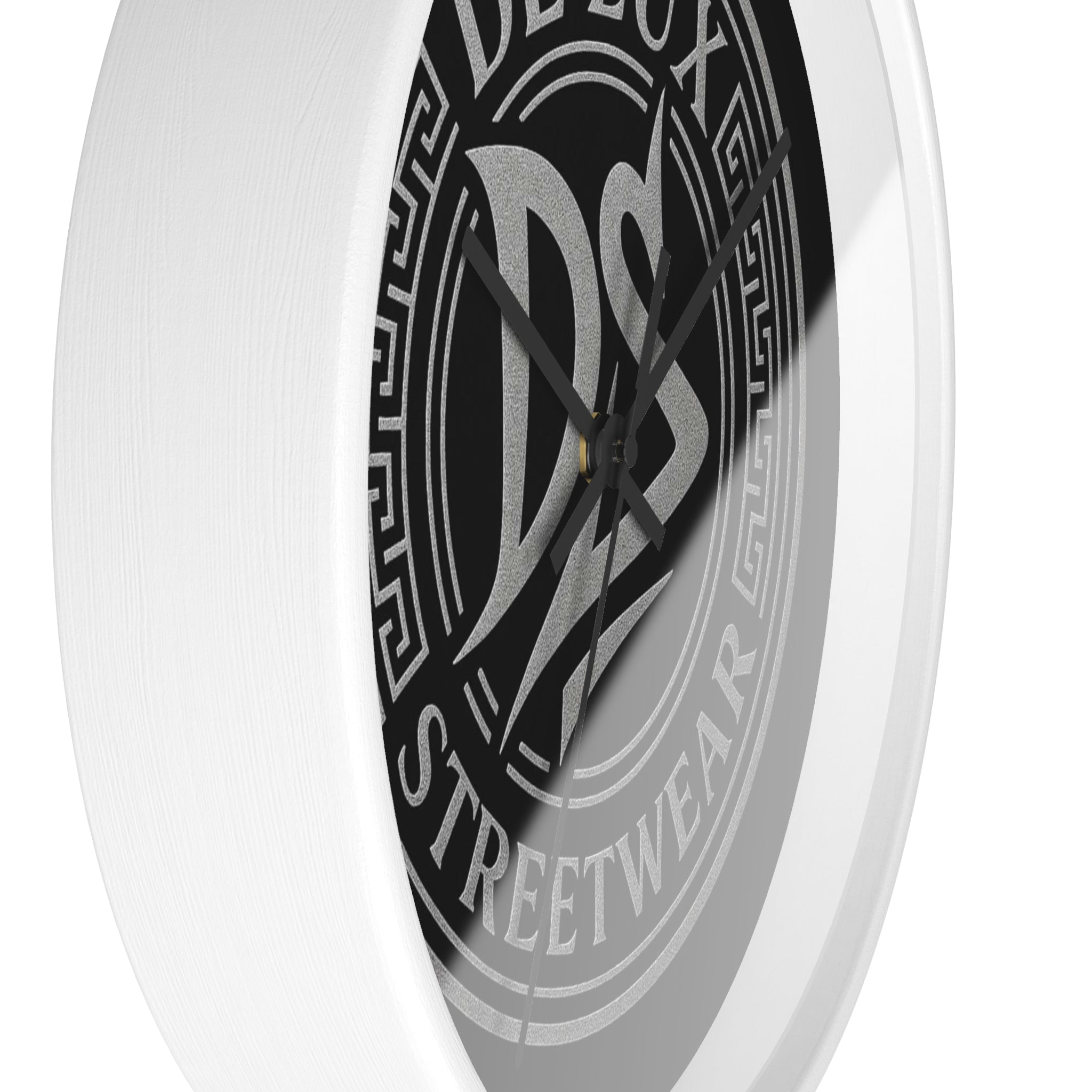 Wall Clock — De’Luxe Streetwear Logo Clock (Black)