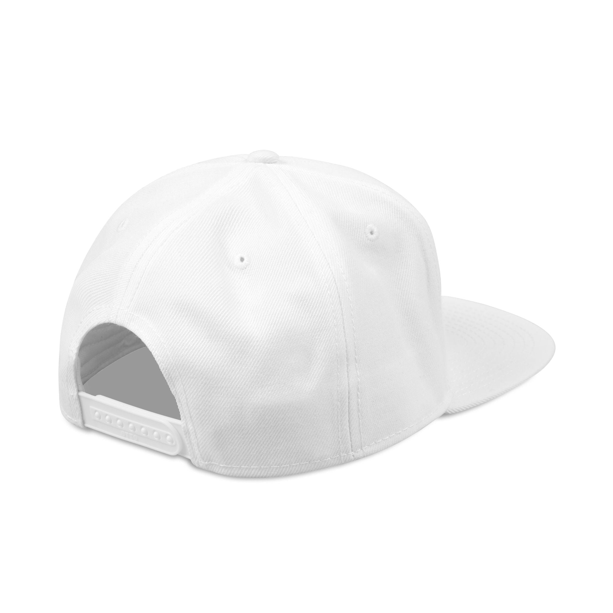 Mens Embroidered 'Delux' Snapback Cap – Streetwear Flat-Brim Hat