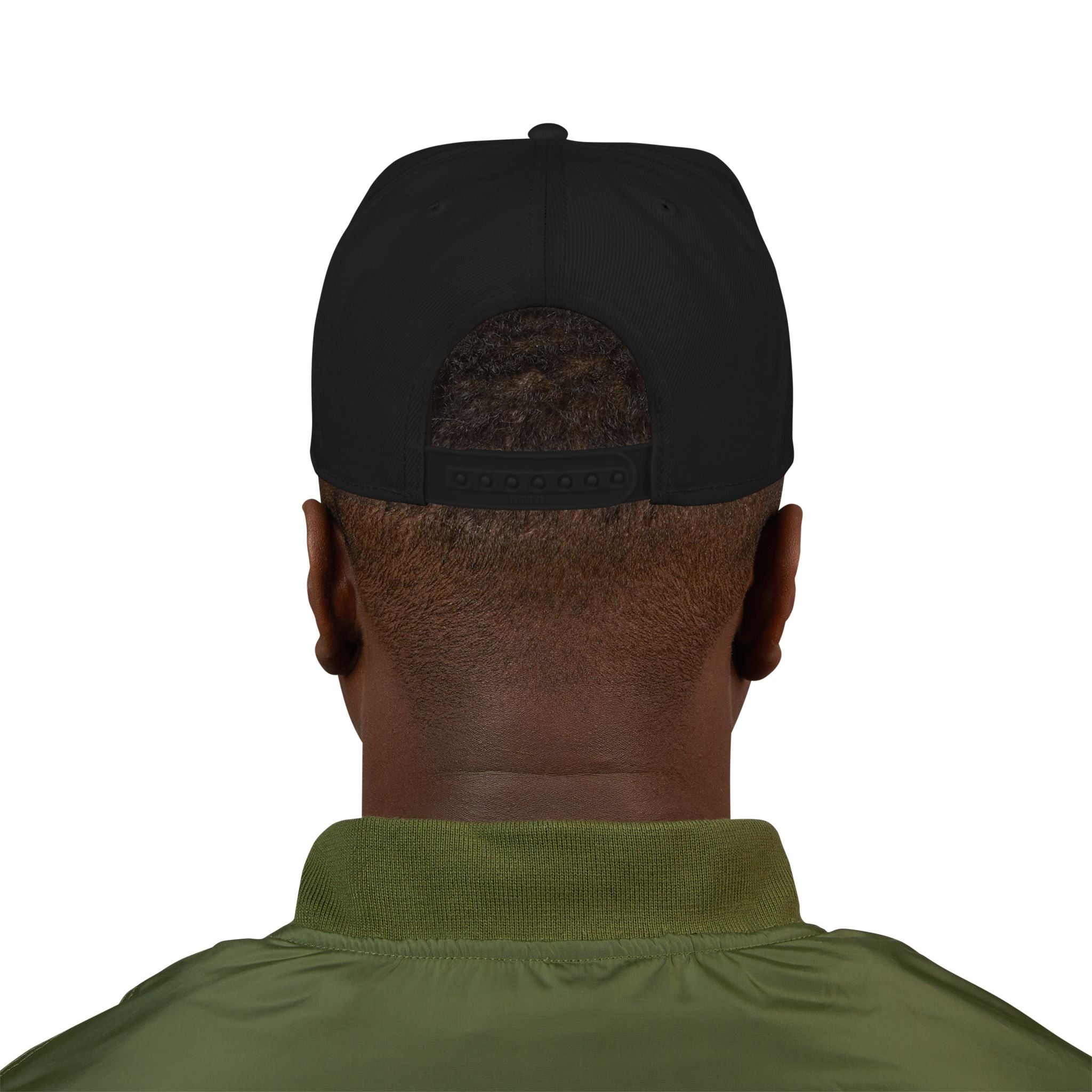 Mens Embroidered 'Delux' Snapback Cap – Streetwear Flat-Brim Hat