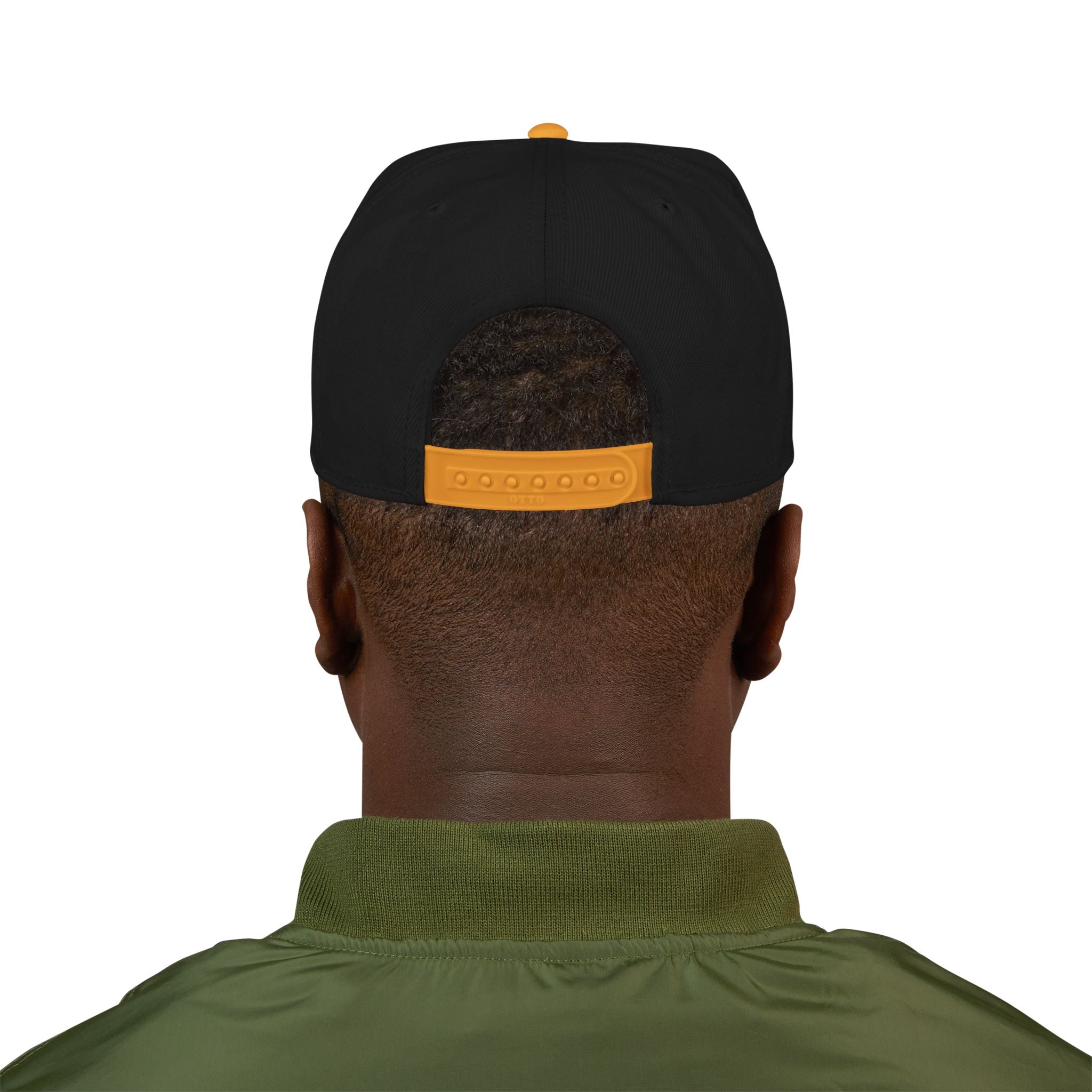 Mens Embroidered 'Delux' Snapback Cap – Streetwear Flat-Brim Hat