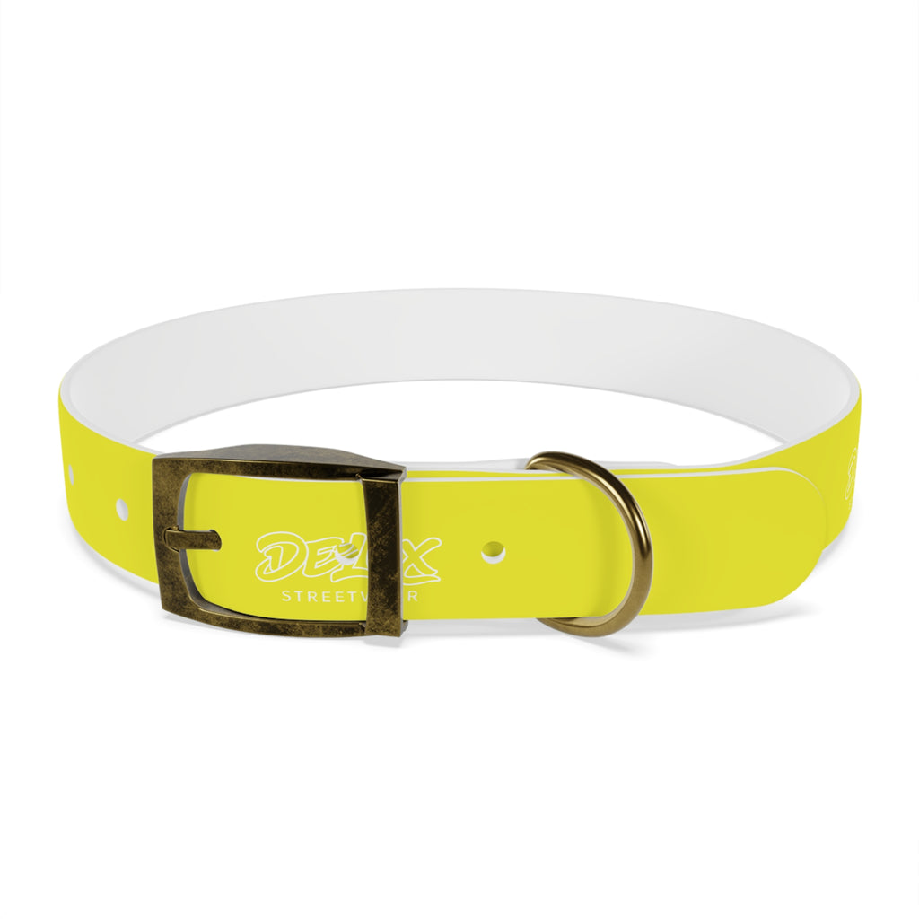 Neon Yellow Reflective Dog Collar — High-Visibility Safety Collar for Pets