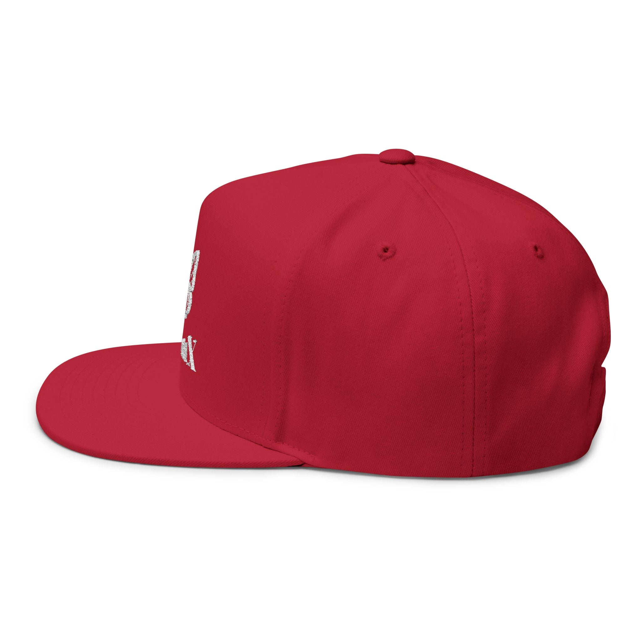 DeLuX Women Embroidered Butterfly Rhinestone Flat Bill Cap — Luxe 'Bee Lux' Snapback