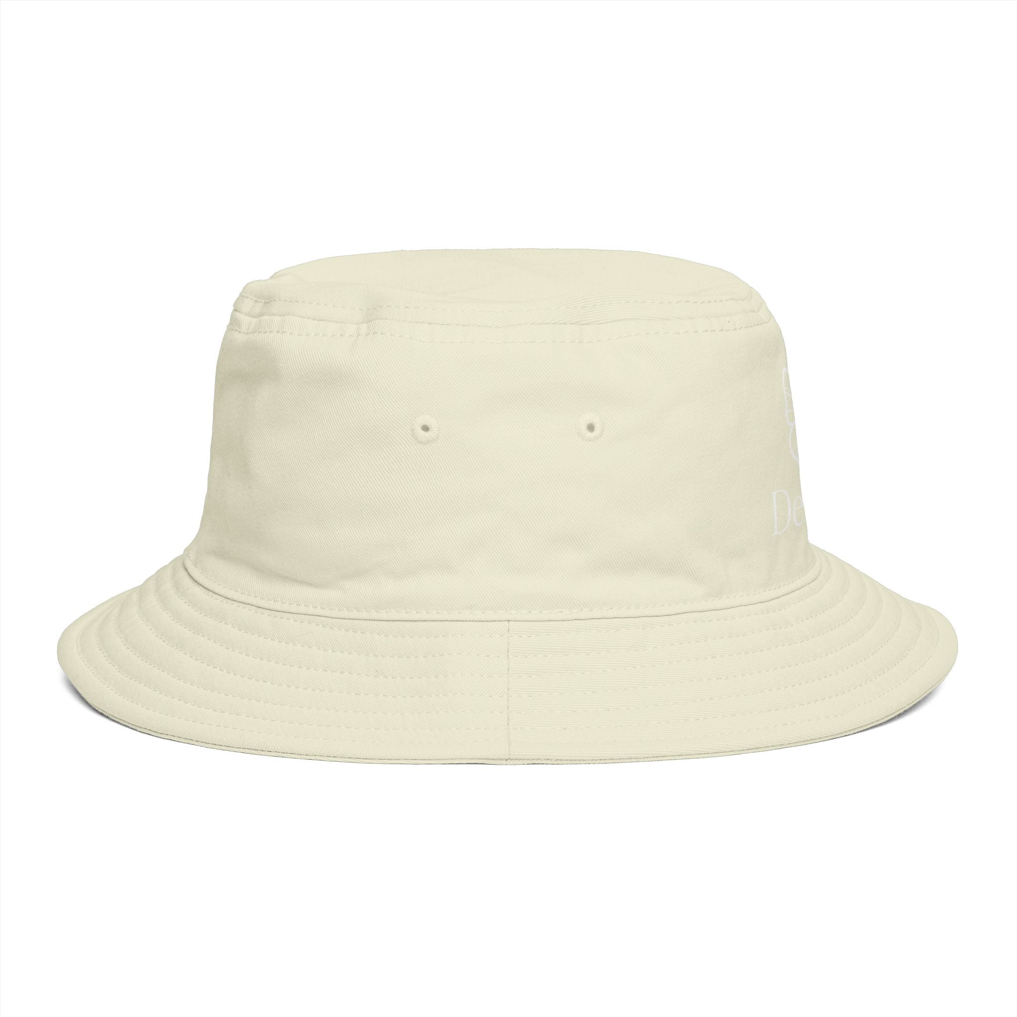 Women De’LuX Butterfly Bucket Hat — Embroidered Brown Fashion Hat