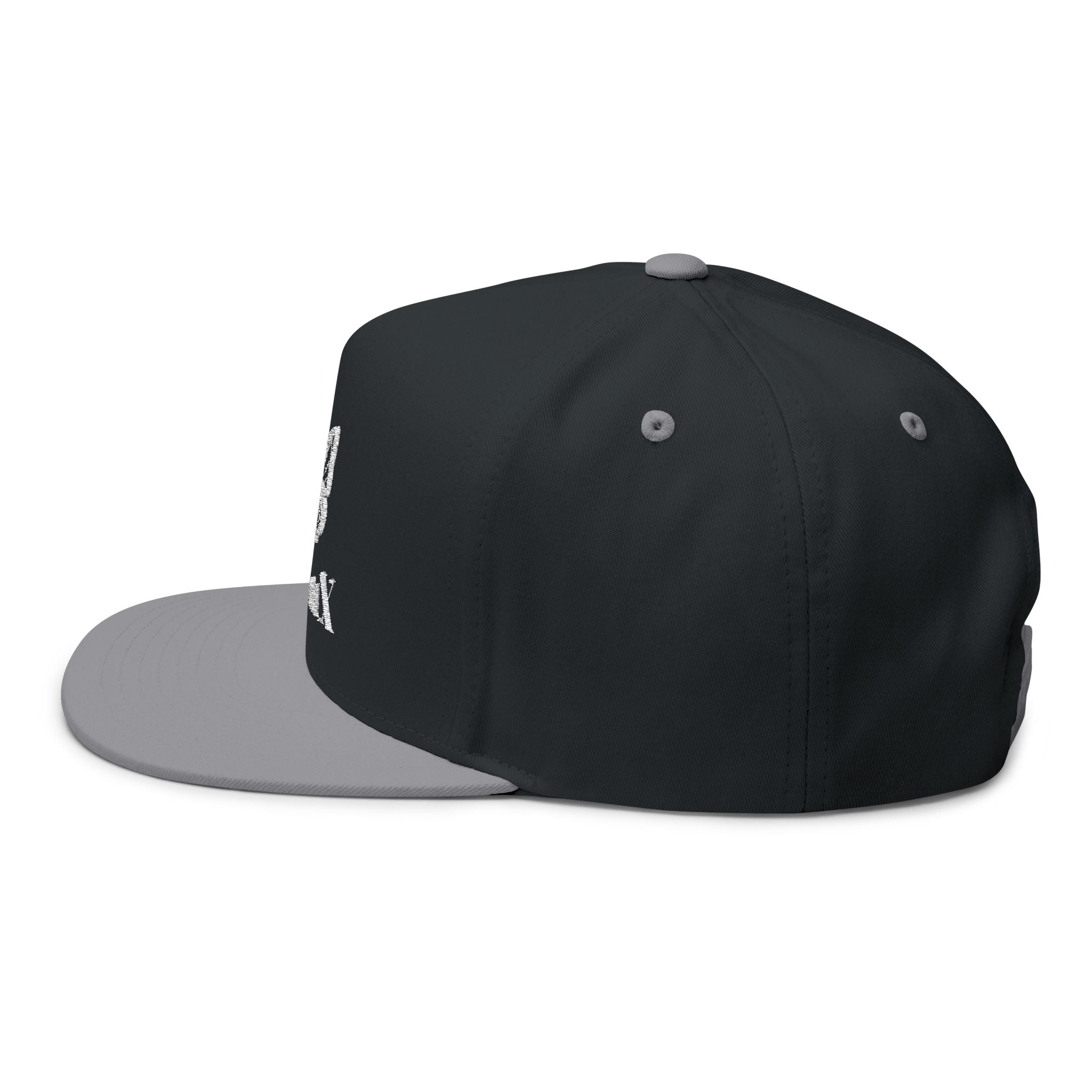 DeLuX Women Embroidered Butterfly Rhinestone Flat Bill Cap — Luxe 'Bee Lux' Snapback